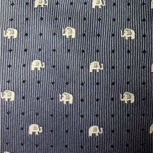 Elephant Tie - Gray - Angelino Rufolo 58” - Republican